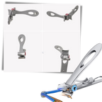 Premium Stainless Steel Nail Clippers | Extra Wide Jaw for Thick Toenails - Perfect for Podiatry Care