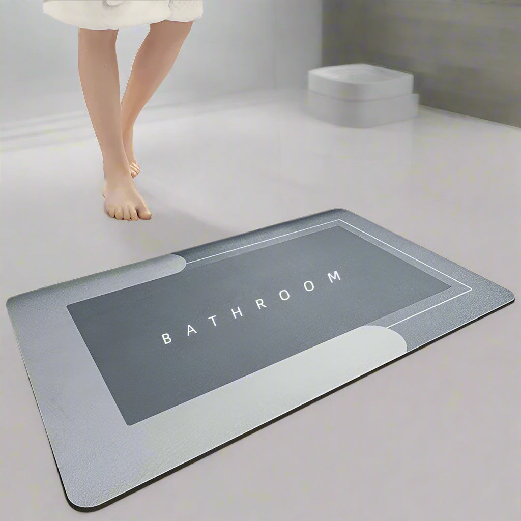Super Absorbent Anti-Slip Bath Mat for Bathroom Safety and Comfort - Quick-Dry, Non-Slip Design