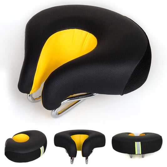 Noseless Bicycle Saddle | Thickened Soft Cushion for Comfort During Long-Distance Rides