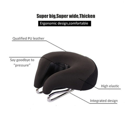 Noseless Bicycle Saddle | Thickened Soft Cushion for Comfort During Long-Distance Rides