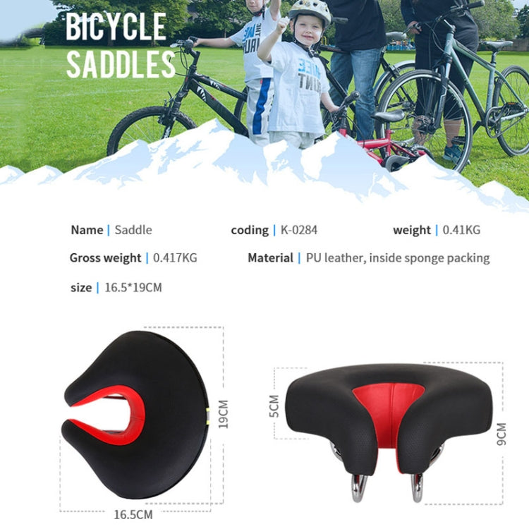 Noseless Bicycle Saddle | Thickened Soft Cushion for Comfort During Long-Distance Rides