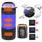 USB Electric Heated Sleeping Bag | 3 Temperature Settings, Water-Repellent & Ideal for Camping, Travel & Outdoor Adventures