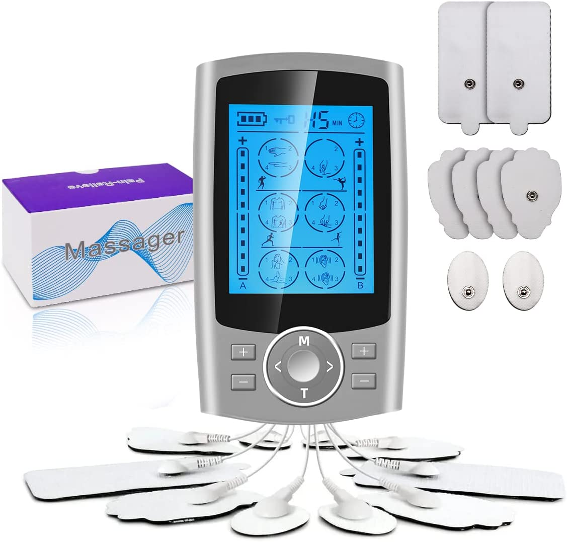 Premium TENS/EMS Pain Relief Machine | 36 Modes, Dual-Channel Technology & Ideal for Back, Neck, and Muscle Recovery