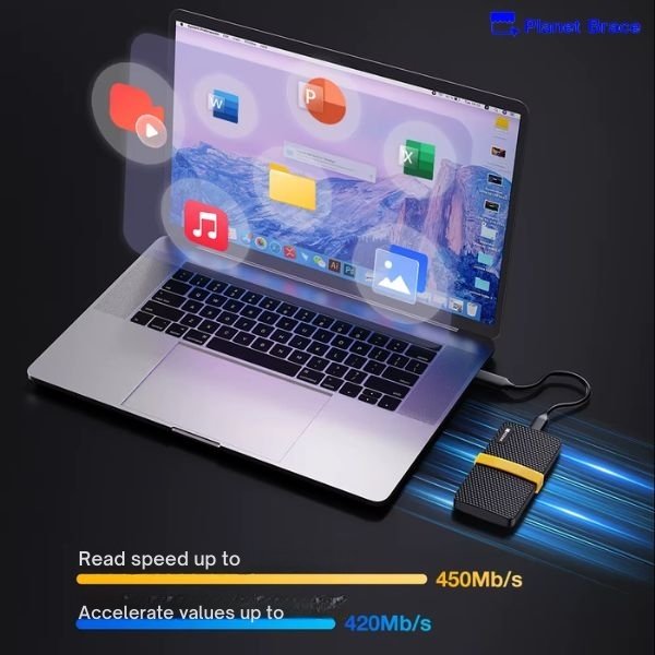 Robust Aluminum SSD – Shockproof External Hard Drive for Maximum Data Security