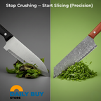 Santoku Chef Knife | Razor-Sharp, Ergonomic Handle & Ideal for Versatile Kitchen Use