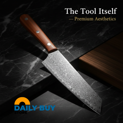 Santoku Chef Knife | Razor-Sharp, Ergonomic Handle & Ideal for Versatile Kitchen Use