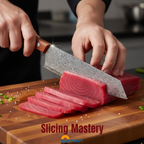 Santoku Chef Knife | Razor-Sharp, Ergonomic Handle & Ideal for Versatile Kitchen Use