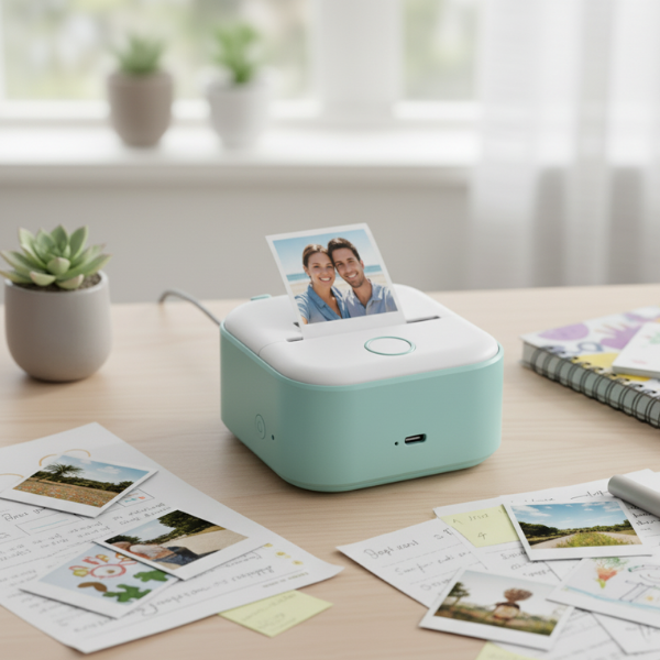 Mini Pocket Printer | Portable, Wireless & Versatile Printing for Documents and Photos Anytime, Anywhere