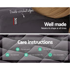 Bamboo Charcoal Mattress Topper | Ultra-Plush, Hypoallergenic & Deep-Fitted for Comfortable Sleep All Year Round