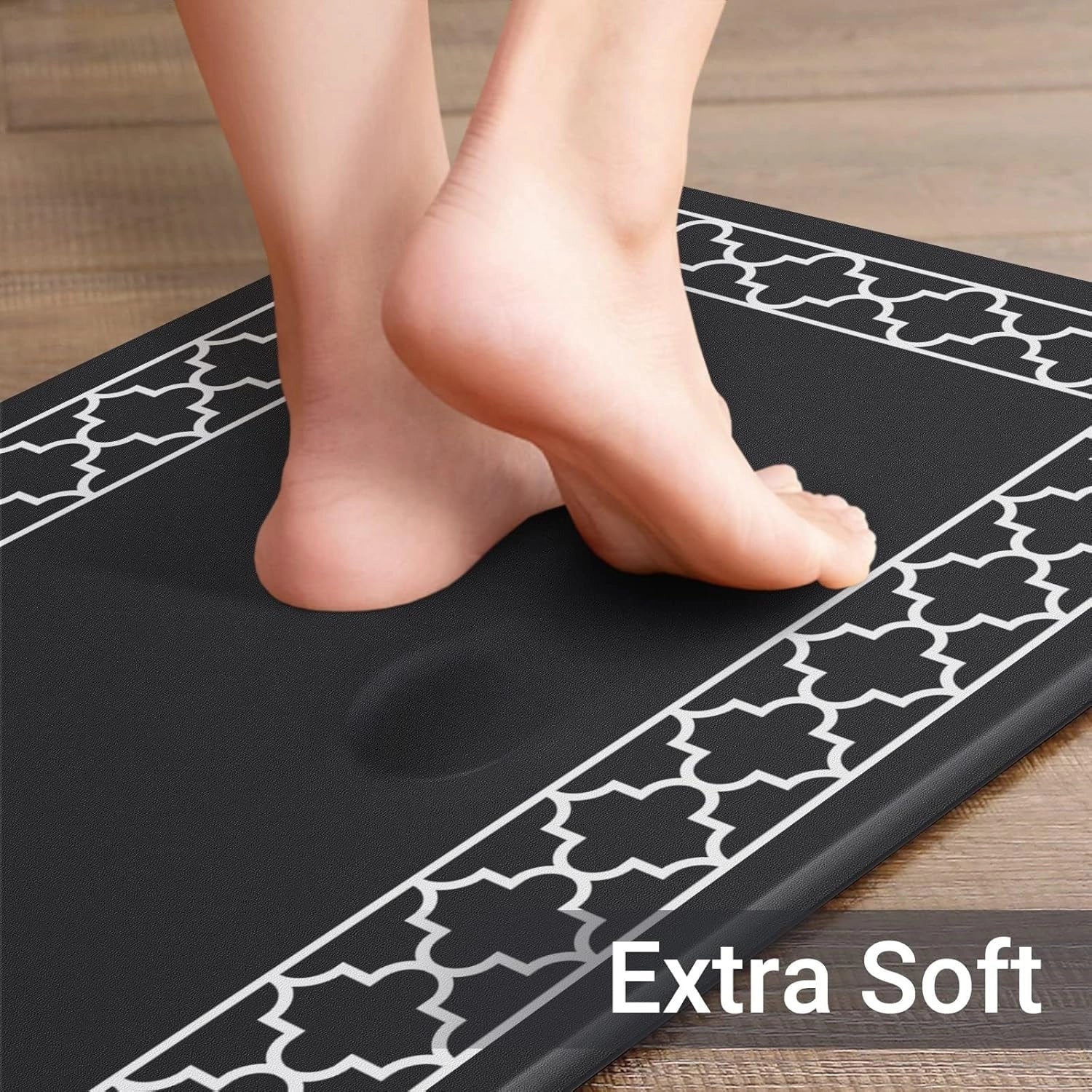 Cushioned Anti-Fatigue Kitchen Mat - Ergonomic, Slip-Resistant Floor Mat for Comfort While Cooking & Standing