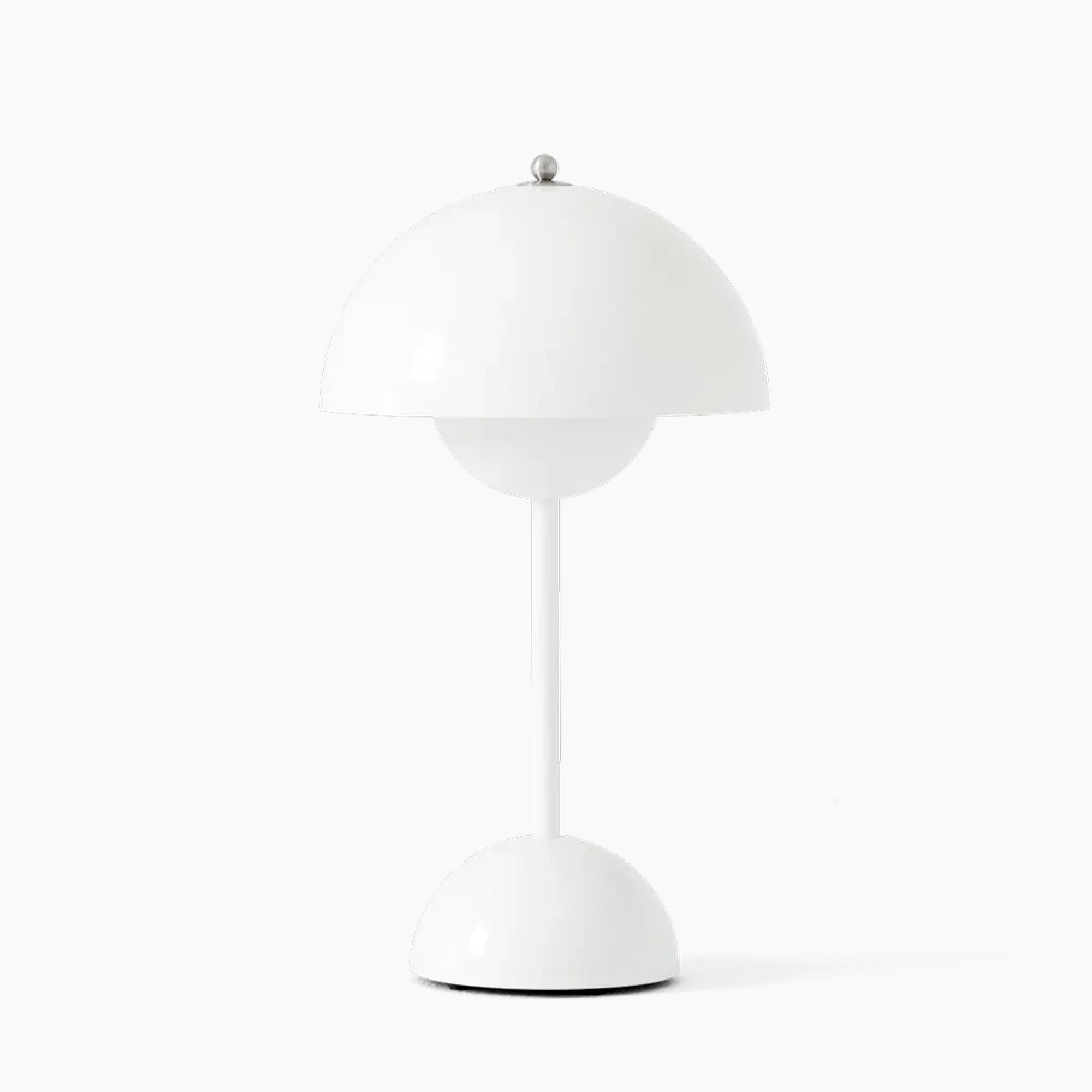 LED Mushroom Lamp - Taupe Scandinavian Mid-Century Fixture for Living Room & Bedroom Lighting
