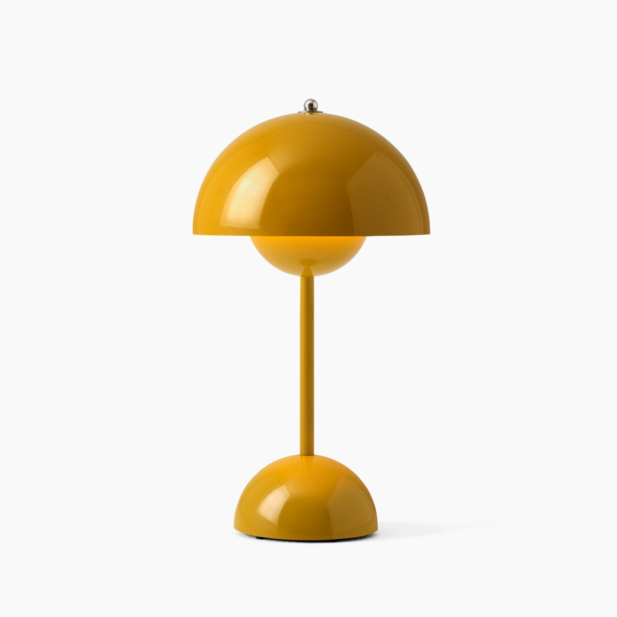 LED Mushroom Lamp - Taupe Scandinavian Mid-Century Fixture for Living Room & Bedroom Lighting