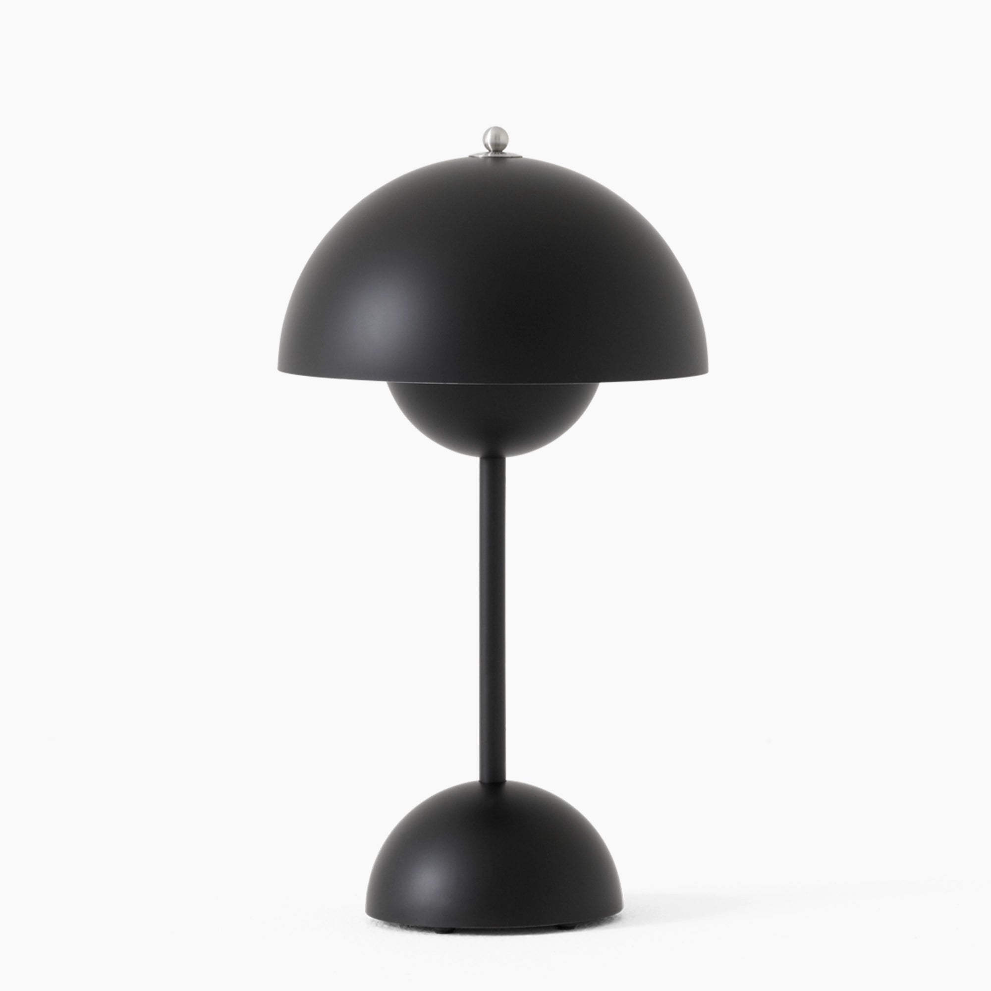 LED Mushroom Lamp - Taupe Scandinavian Mid-Century Fixture for Living Room & Bedroom Lighting