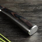 Damascus Steel Chef Knife Set - High-Carbon Blades with Wood Handles for Professional Cooking & Culinary Use