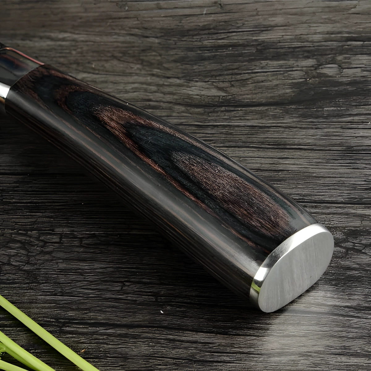 Damascus Steel Chef Knife Set - High-Carbon Blades with Wood Handles for Professional Cooking & Culinary Use