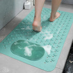 Extra Large Non-Slip Shower Mat | Quick Dry Antibacterial Bath Mat for Bathroom Safety & Slip Resistance