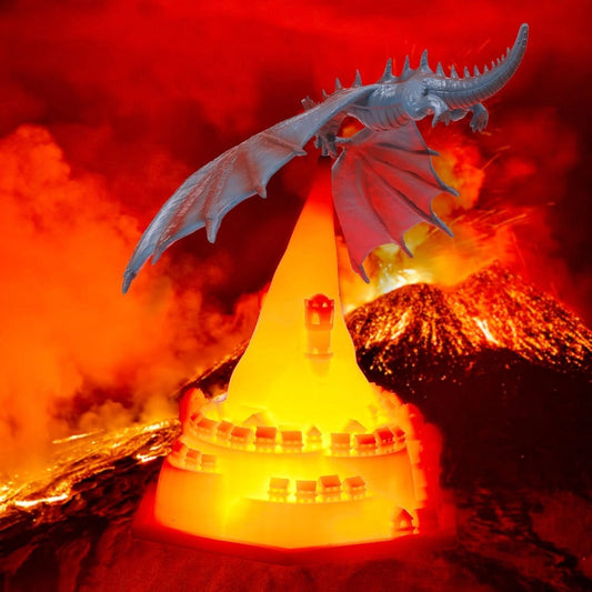 LED Dragon Lamp - Fantasy Night Light & Mythical Room Decor for Kids' Bedrooms and Playrooms