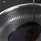 Non-Stick Induction Frying Pan - Honeycomb Design, Scratch-Resistant, Ergonomic Handle for Easy Cooking & Cleanup