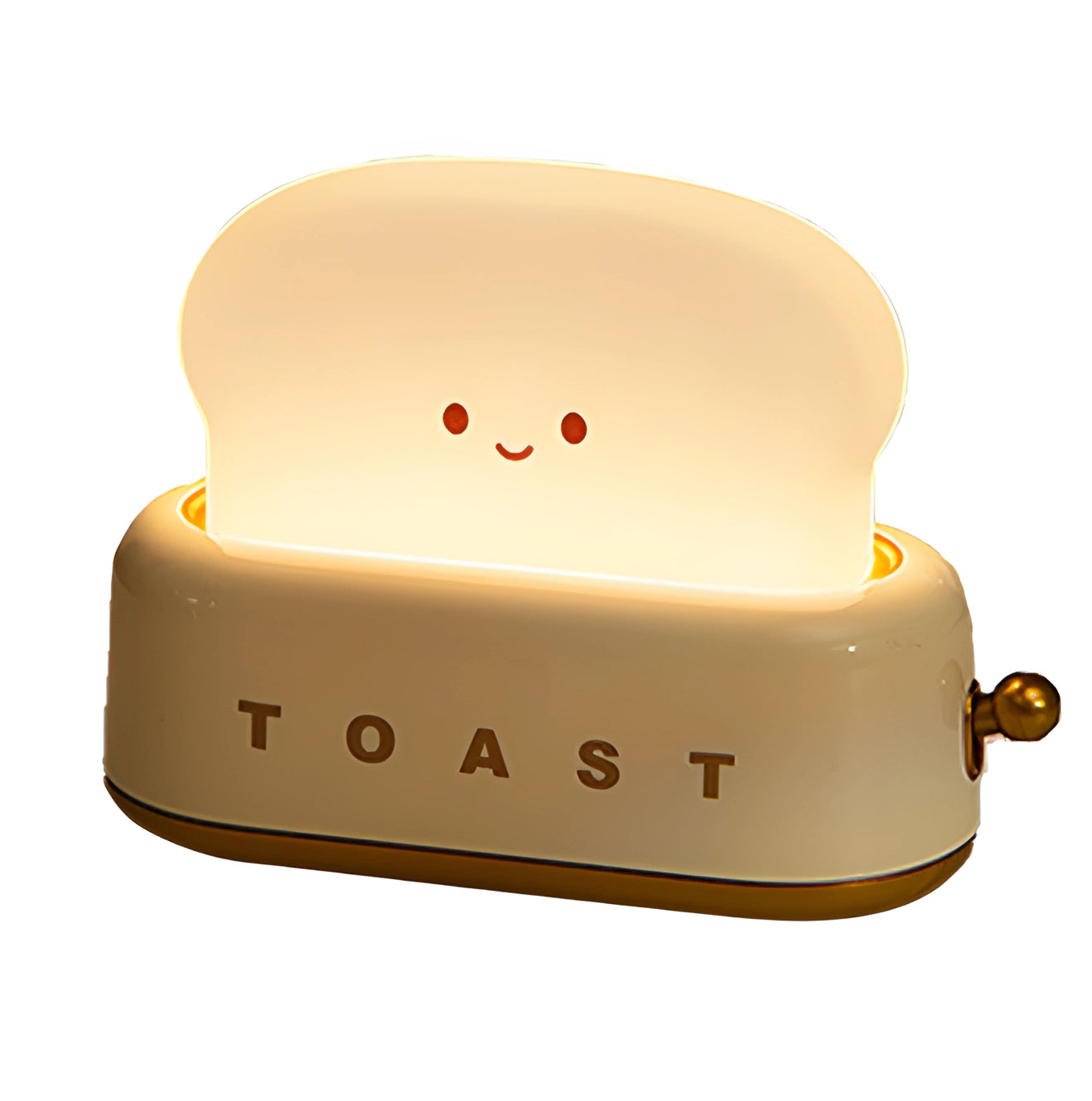 LED Kawaii Toast Night Light - Cute Bedside Lamp for Kids' Room & Nursery Decor