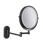 LED Wall-Mounted Magnifying Makeup Mirror with Adjustable Touch Sensor for Precision Grooming and Beauty Application