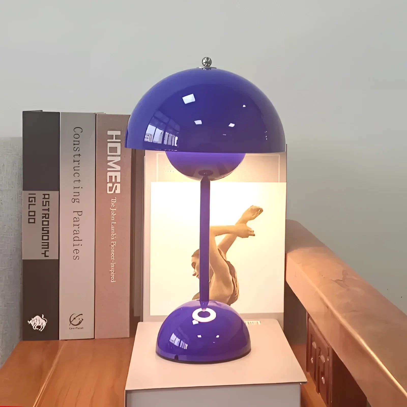 LED Green Dome Desk Lamp - Mid-Century Vintage Style Lighting for Home Office & Study