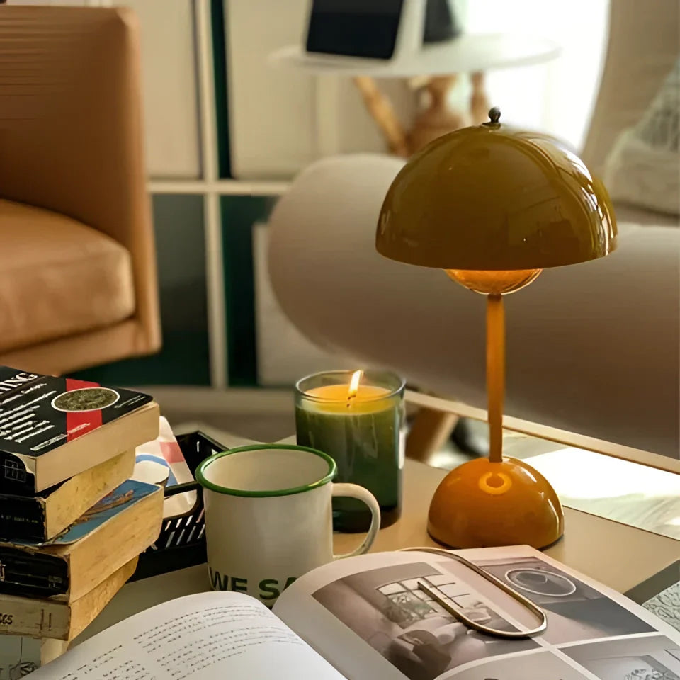 LED Green Dome Desk Lamp - Mid-Century Vintage Style Lighting for Home Office & Study