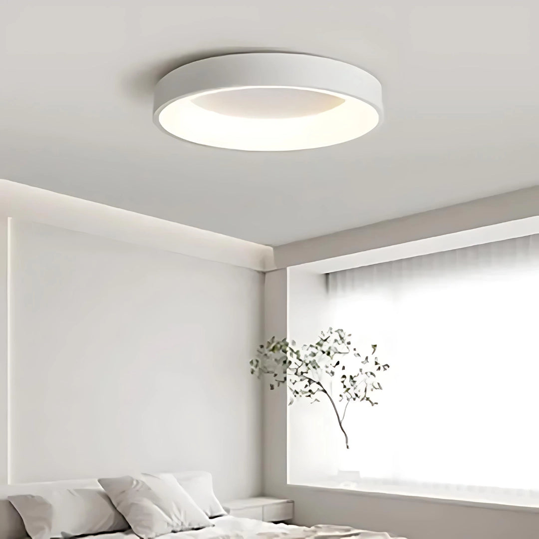 Smart LED Ceiling Light Fixture, Minimalist Design, Remote & Phone-Controlled, Ideal for Modern Living Rooms & Bedrooms