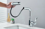 Smart Touchless Kitchen Faucet with Temperature Display & Pull-Out Spray for Easy Cleaning and Cooking