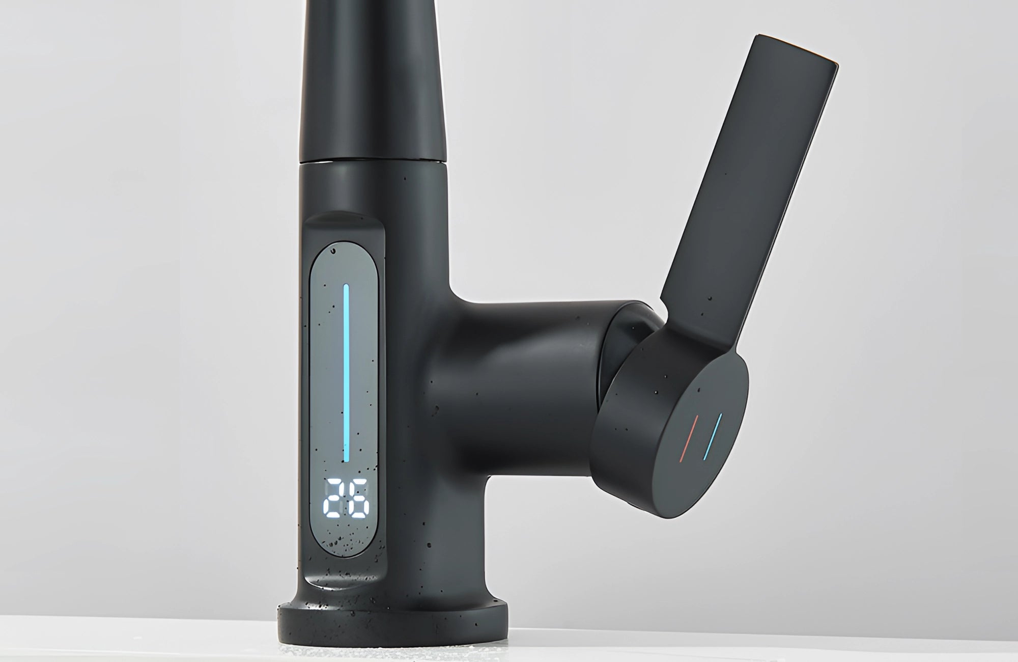 Smart Touchless Kitchen Faucet with Temperature Display & Pull-Out Spray for Easy Cleaning and Cooking