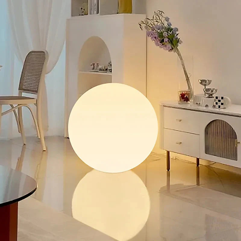 LED Ball Floor Lamp – Modern Globe Design for Versatile Indoor Lighting & Adjustable Ambiance
