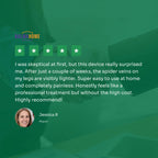 At-Home Blue Light Therapy Device | Non-Invasive Treatment for Spider & Varicose Veins, Portable & Rechargeable for Clearer Skin