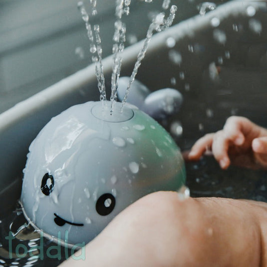 Interactive Whale Bath Toy | Water Fountain & Light Show for Kids' Bath Time Fun