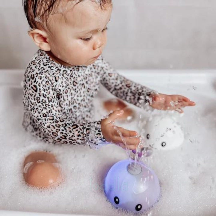 Interactive Whale Bath Toy | Water Fountain & Light Show for Kids' Bath Time Fun