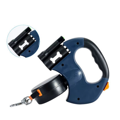 Anti-Wrap Double Dog Lead | Sturdy, Ergonomic & Integrated LED Light for Safe Night Walks