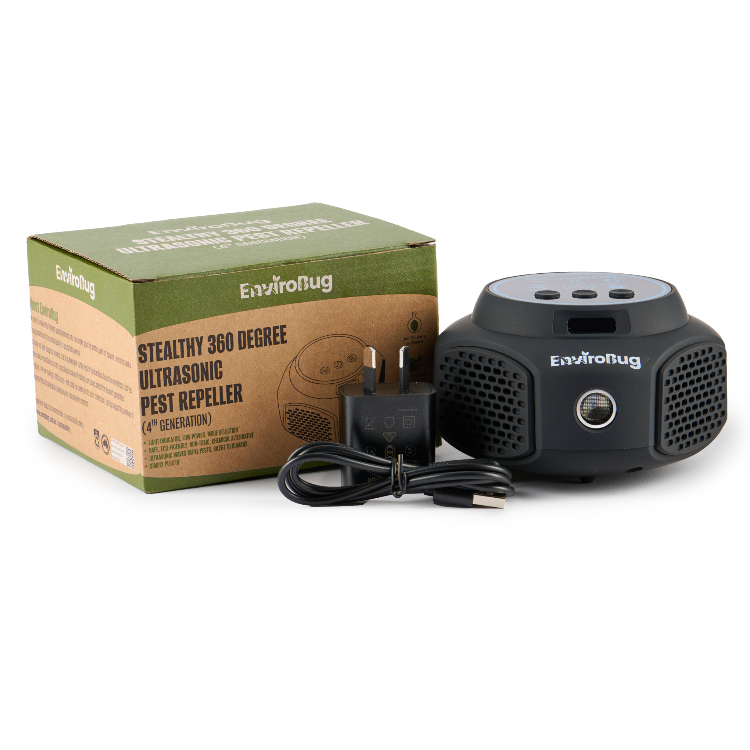 Ultrasonic Pest Repeller | 360 Degree Coverage, Silent Operation & Effective for Mice, Rats, and Household Pests