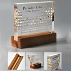 Illuminated Periodic Table with Real Elements | Premium Acrylic Display for Educational Use and Home Decor