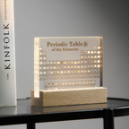 Illuminated Periodic Table with Real Elements | Premium Acrylic Display for Educational Use and Home Decor