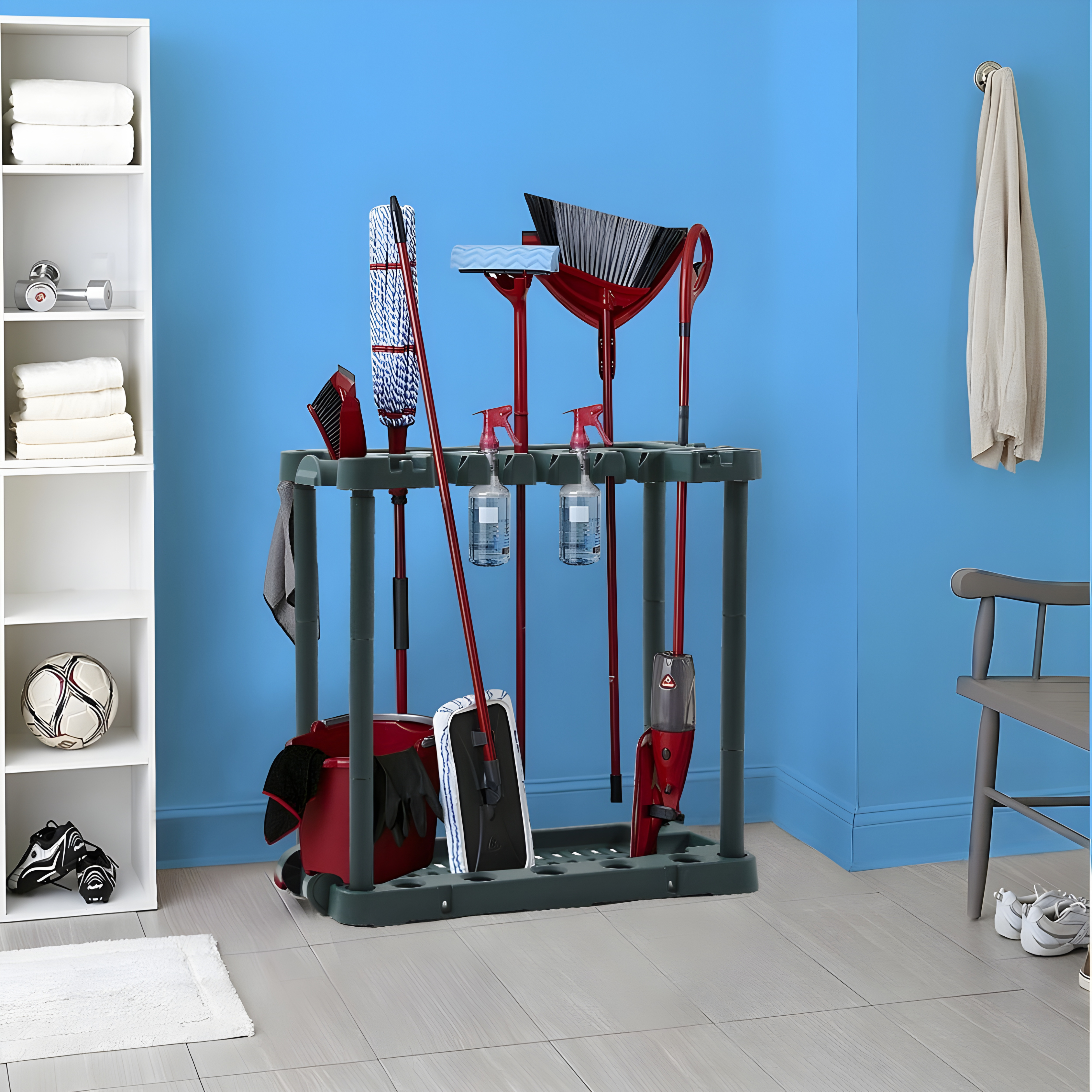 Garden Tool Rack | Heavy-Duty, Space-Saving Organizer for Shed or Garage Storage