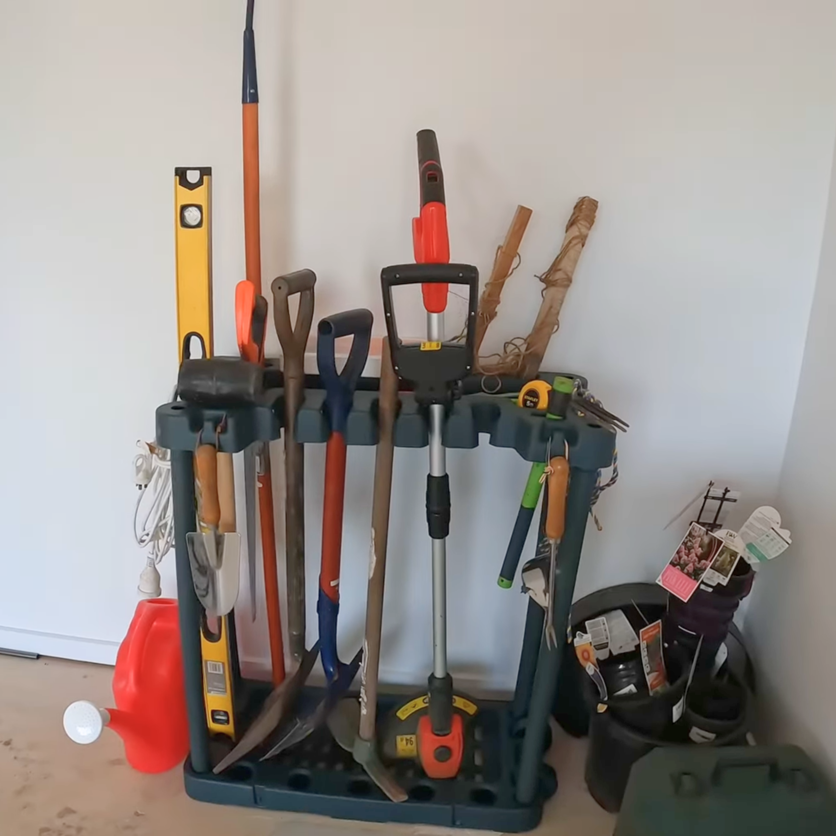 Garden Tool Rack | Heavy-Duty, Space-Saving Organizer for Shed or Garage Storage