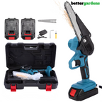 6” Lightweight Mini Chainsaw Kit | Includes 2 Free Batteries & Ideal for Gardening and Tree Trimming
