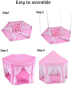 Girls' Castle Play Tent – Dreamy Indoor Princess Castle, Magical Indoor Playhouse