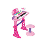 Children's Electronic Keyboard | 31 Keys, Microphone & Stand for Interactive Music Learning