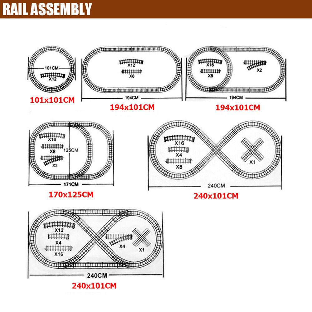 Kids Train Set Electric Railway Toy - Fun Model Train & Track for Toddlers
