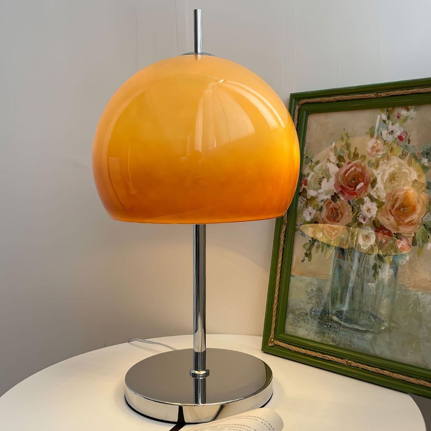 LED Mushroom Table Lamp - Modern Design with Adjustable Brightness for Home Office & Living Room Use