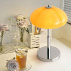 LED Mushroom Table Lamp - Modern Design with Adjustable Brightness for Home Office & Living Room Use