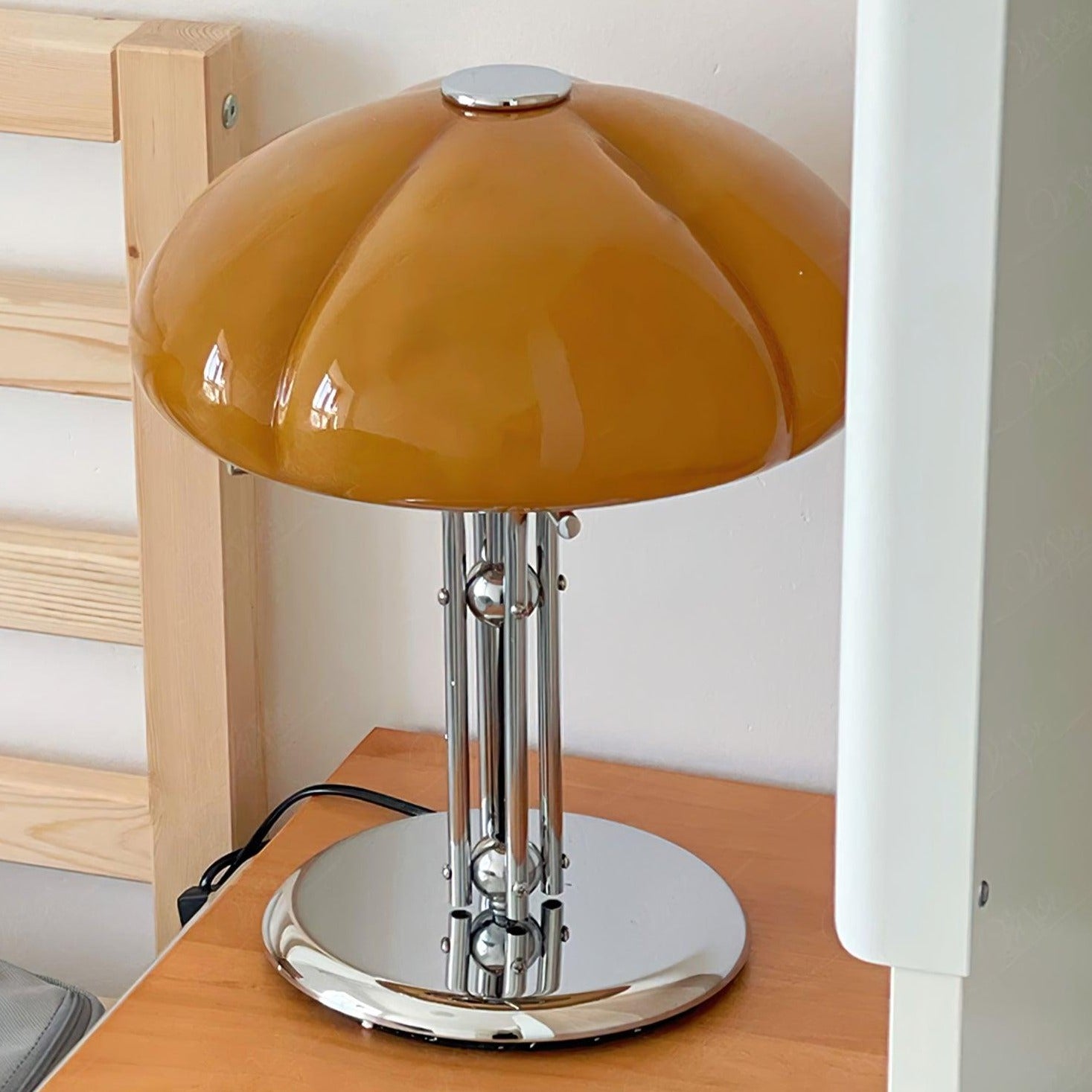 LED Mushroom Table Lamp - Modern Design with Adjustable Brightness for Home Office & Living Room Use