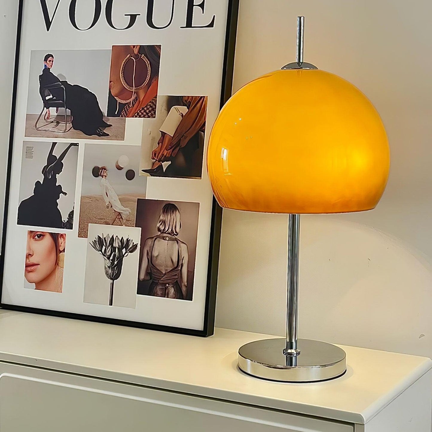 LED Mushroom Table Lamp - Modern Design with Adjustable Brightness for Home Office & Living Room Use