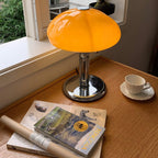 LED Mushroom Table Lamp - Modern Design with Adjustable Brightness for Home Office & Living Room Use