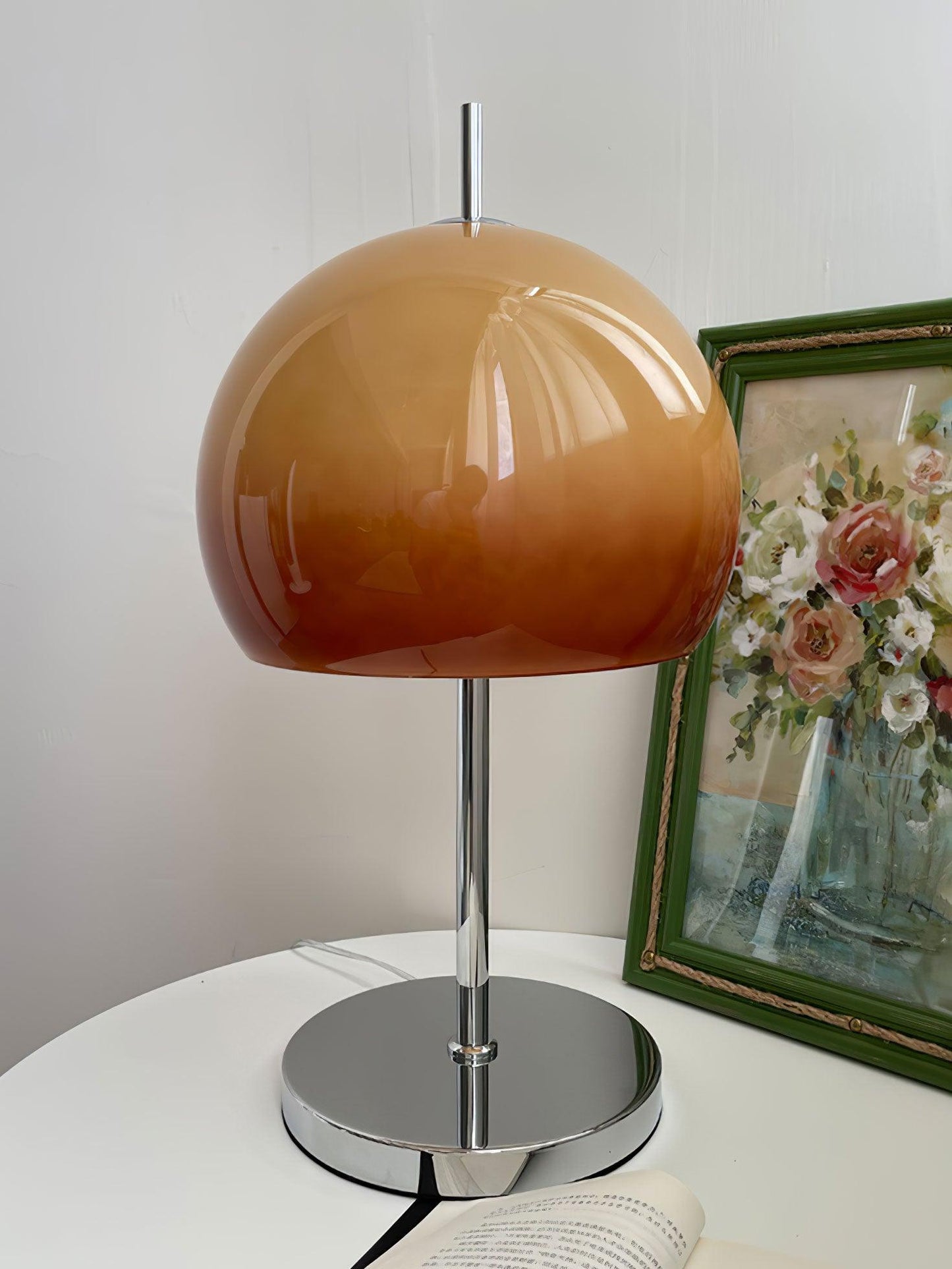 LED Mushroom Table Lamp - Modern Design with Adjustable Brightness for Home Office & Living Room Use