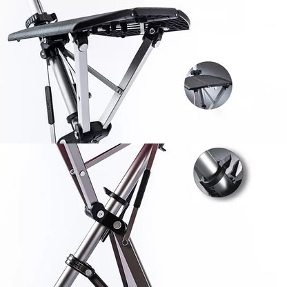 Folding Walking Cane with Seat | Lightweight, Non-Slip & Ideal for Active Seniors and Outdoor Use